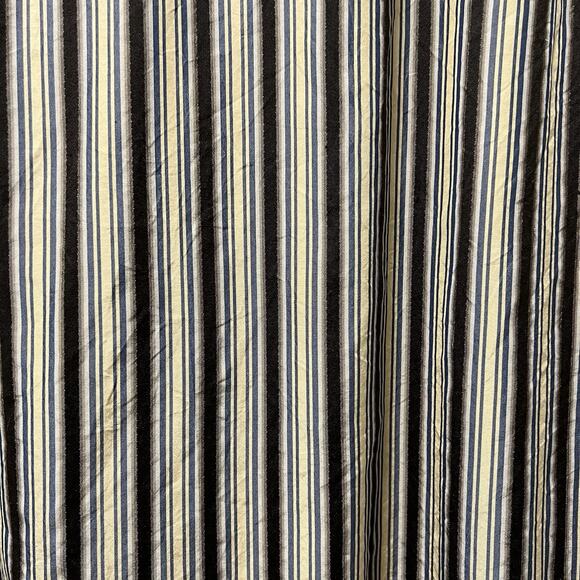 Tommy Bahama silk stripe long sleeve brown‎ blue yellow button up collar XL/TG - Picture 9 of 12